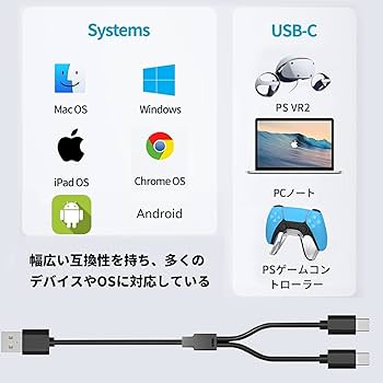  Quest 3 512GB +左右コントローラー+充電ケーブル Amazon.co.jp: 【充電しながら遊ぶ】リンクケーブル Quest 3s/3